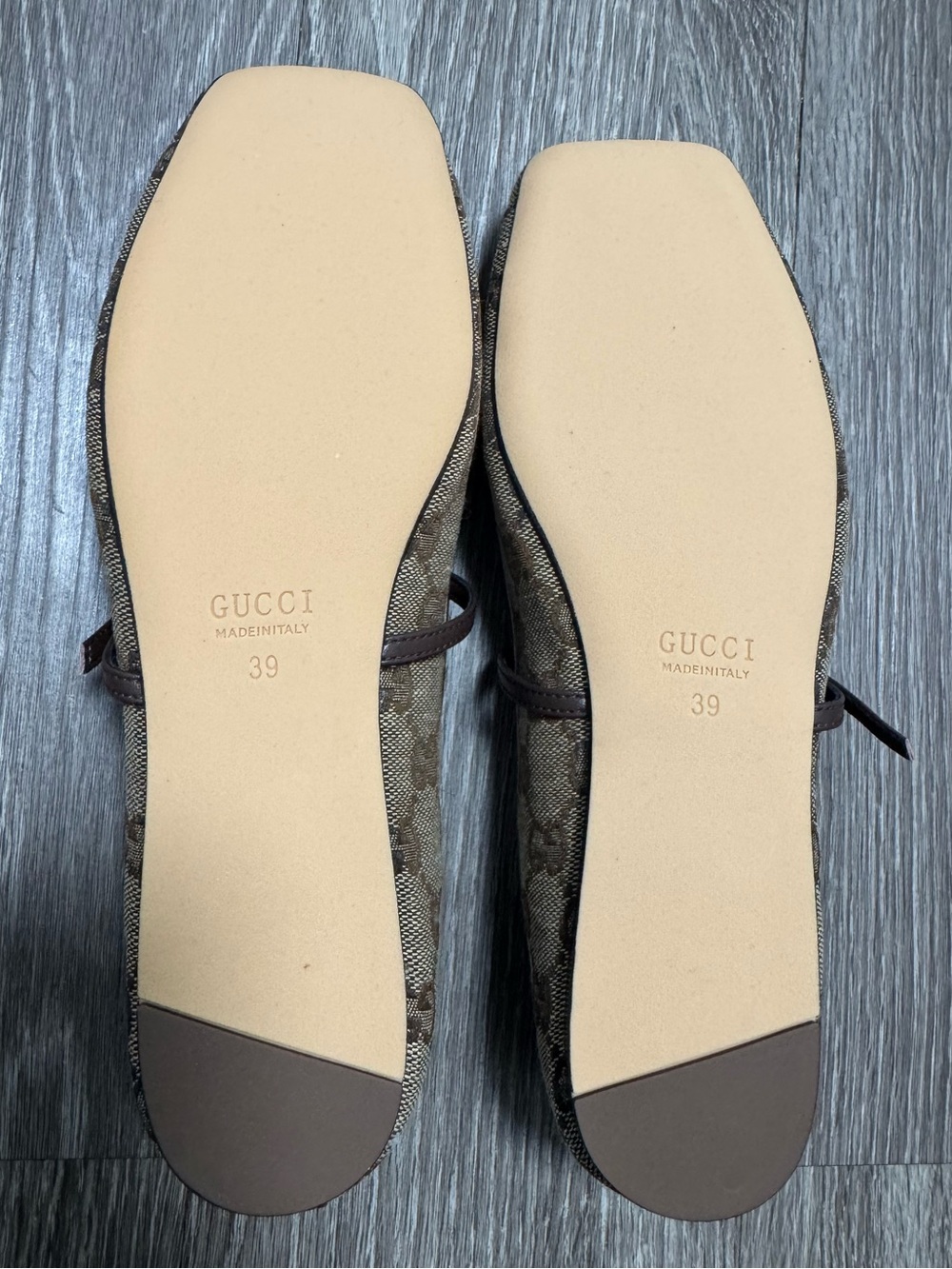 Gucci GG Monogram Horsebit Ballet Flats - Picture 8 of 8